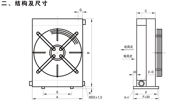 HRQ1系列風冷板翅式油冷卻器